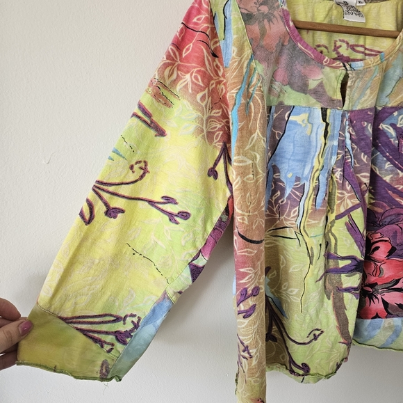 Parsley and sage colorful top - Picture 4 of 7